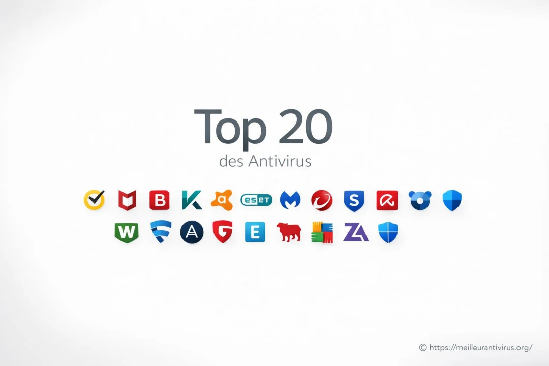 Top 20 des éditeurs d'antivirus en 2026