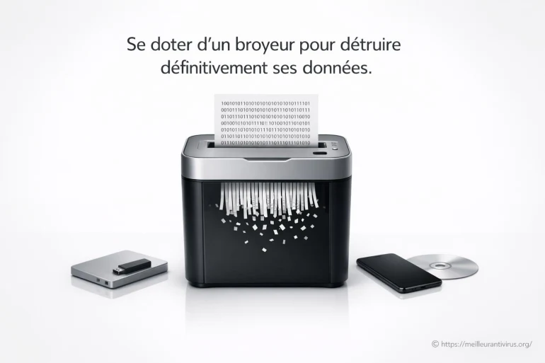 Se doter d'un broyeur pour détruire définitivement ses données