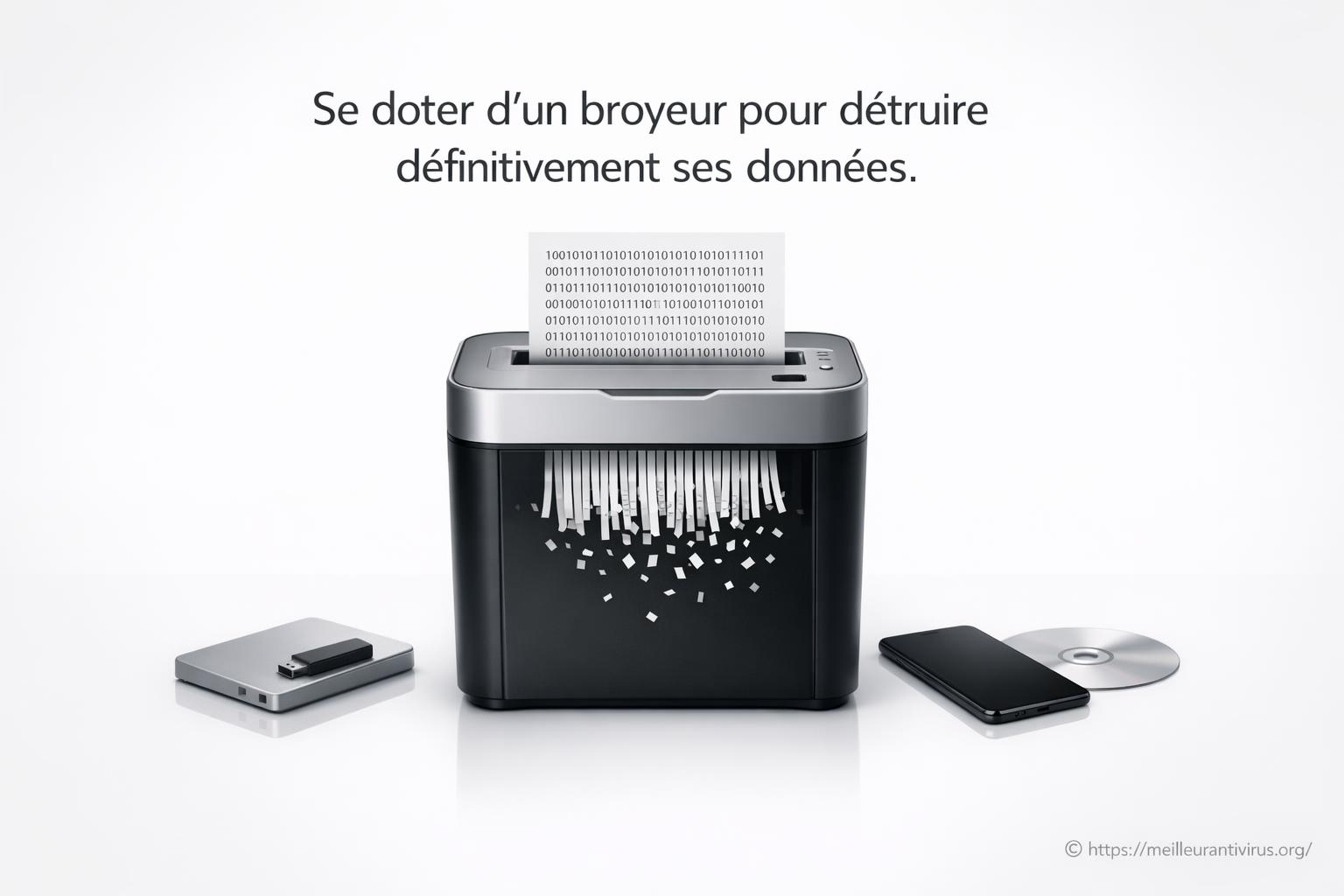 Se doter d'un broyeur pour détruire définitivement ses données